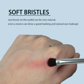 Ksvsonrvi Eyeshadow Brushes, 6 PCS Double-ended Cosmetic Makeup Brush Tool Good at Flawless Blending, Contouring or Defining