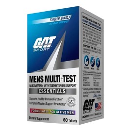 Mens Multi+test 60 Tabs Gat Sport Multivitaminico Sin Sabor