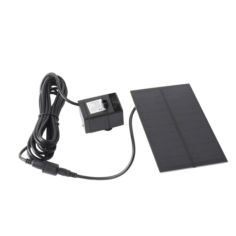 Solar Fountain Pump 5.5V 1.5W Polycrystalline Silicon Solar Panel Birdbath