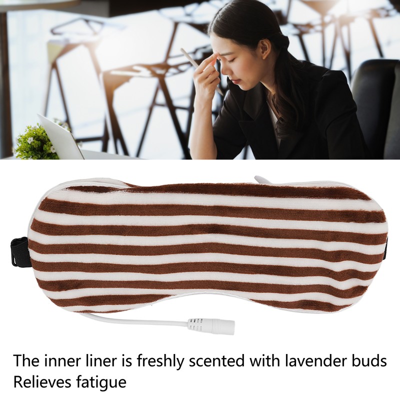 Heating Blindfold USB Hot Compress Adjustable Improve Sleep Nourish Eyes