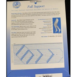 Nurse Mates New Full Support Hosiery Jet Black Size A 6mmHg Compression