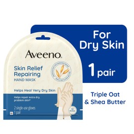 Aveeno Sensitive Skin Essentials Gift Set with Daily Moisturizing Lotion, Daily Moisturizing Body Wash, Calm + Restore Makeup Removing Wipes, & Skin Relief Repairing Hand Mask, 4 items