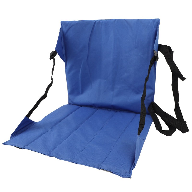 Foldable Seat Cushion Backrest Beach Chair Mat Single Person Portable