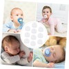 Vaguelly 10pcs Transparent Pacifier Storage Box Portable Pacifier Holder Case