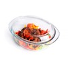 Oval Tempered Glass Casserole Dish, Tough Glass Casserole Baking Dish