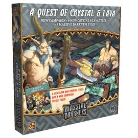 Massive Darkness: A Quest of Crystal & Lava Expansion - Embark on an Epic Dungeon-Crawling Adventure! Strategy Game for Kids and Adults, Ages 14+, 1-6 Players, 90 Minute Playtime, Made by CMON