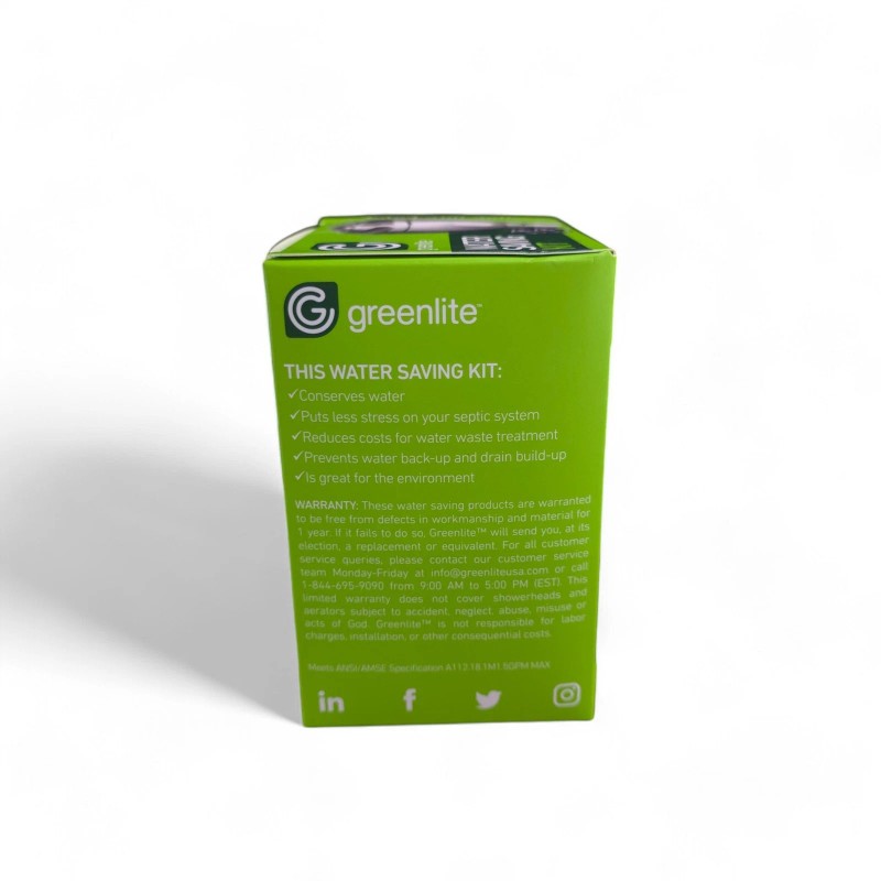 SeeTitle Greenlite Water Saving Kit Low FLow Shower Head &