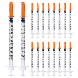 Pack of 100 1 ml/cc Plastic Tube 27G (0.4 x 12.7 mm), Multi-Purpose Measuring Tools, Individually Packed (27G 1/2 Inch)