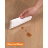 ZPAI Small Clear Area Mat, 3'×3' PVC Waterproof Hard Floor