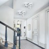 Goeco Modern LED Ceiling Light, 9.8'' 6500K Semi Flush Cool