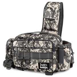 Fishing Bag (Waterproof Double Zippers x Tarpaulin Waterproof) Handle with Loop, Fishing Tackle Bag, Fishing Tackle Bag, Fishing Tackle Bag, Fishing, Mountain Stream Fishing, Multi-functional, Large