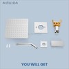 Airuida Shower Faucet Set Bathroom Rain Shower System 8 Inch