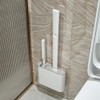 PureLiving Toilet Brush Holder Set Wall Mounted – Flexible Silicone
