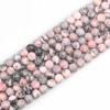 8mm Natural Gemstone Round Pink Zebra Japser Loose Beads for