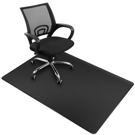 Floor Protection Mat, Office Chair Underlay, 90 x 120 cm, Hard Floor, Improved Version, Multi-Purpose Chair Rug for Home (Black, 120 x 90 cm)