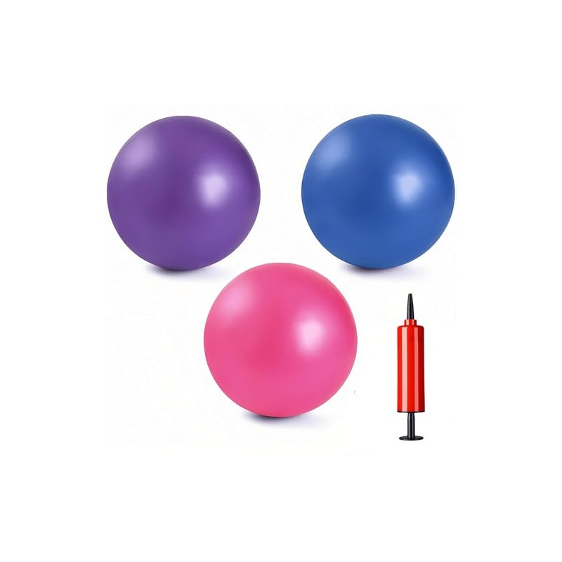 MoldFun Mini Exercise Balls with Air Pump - 3 Pack