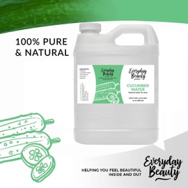 Cucumber Hydrosol Bulk - 32 oz All Natural Hydrating Spray Mist for Face and Hair - 100% All Natural Cucumber Water