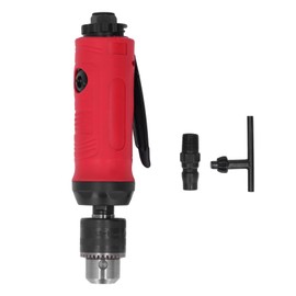 Inline Mini Air Drill with a 3/8 Keyless Chuck,20000rpm High Speed Straight Pneumatic Drill Set Power Reversible Air Drilling Tool