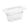 Vogue 1/9 Gastronorm Container 100mm 0.87 Litre Clear Catering Food