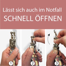 Lead Rope Horse Tie Rope for Horses with Sturdy Panic Hook Length 2 m Many Colours (Grey/Pastel Red/Cream)