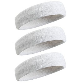 BEACE Sweatbands Sports Headband for Men & Women - Moisture Wicking Athletic Cotton Terry Cloth Sweatband for Tennis, Basketball, Running, Gym, Working Out