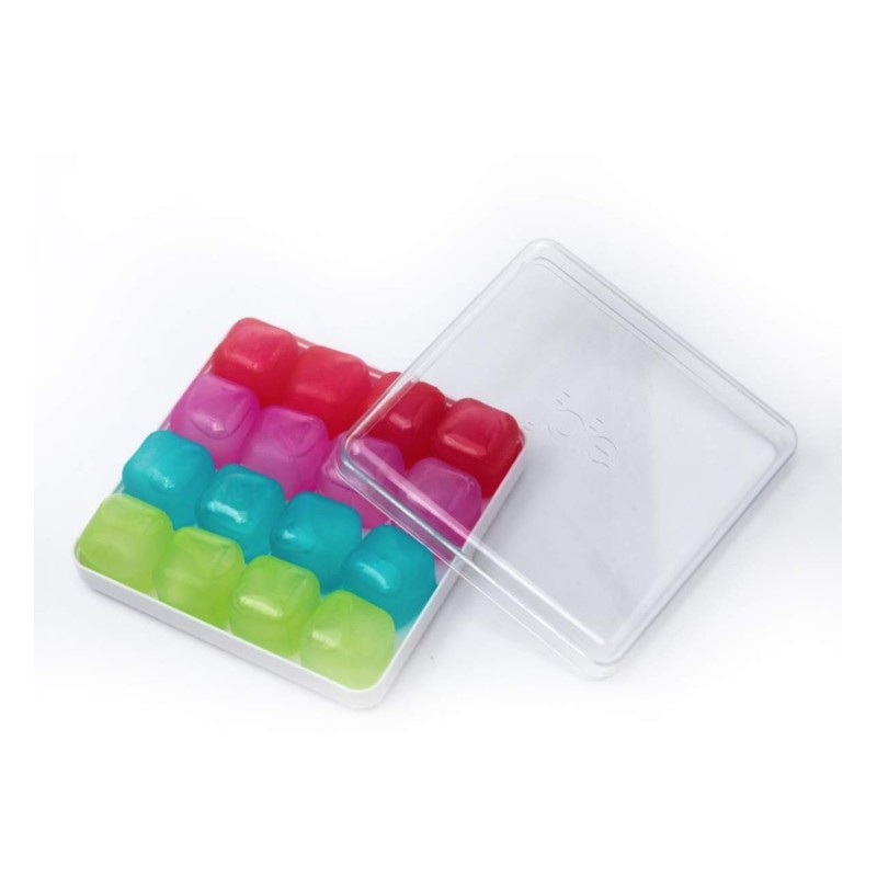 Joie Kitchen Gadgets 29195 Reusable Ice Cubes and Tray Rainbow,