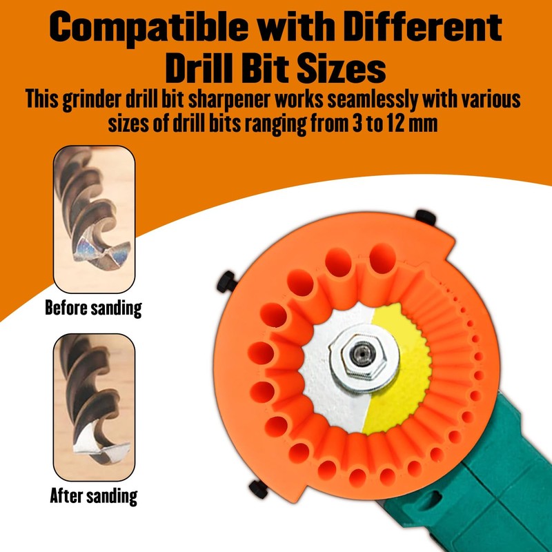 Drill Bit Sharpener Tool Power Drill Bit Sharpeners for Grinder