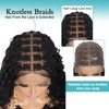 Kalyss 12inch 13x8 HD Lace Front Short Boho Braided Wigs