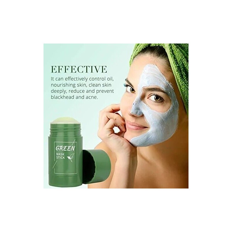 Clean 3PCS Green Tea Mask Sticks Facial Cleansing Oil Acne