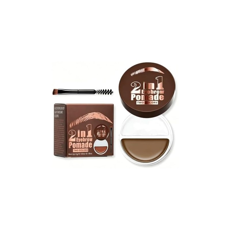 Bluemega Crema de Cejas Bicolor 2 en 1 y Gel