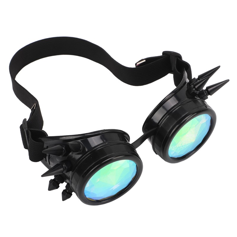 Steampunk Goggles Retro PC ABS with Elastic Band Kaleidoscope Rave