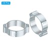 PATIKIL 30 Pack 22-25mm Double Ear Hose Clamp, Galvanized Steel