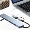 8 In 1 USB C Hub Aluminium Alloy with 1