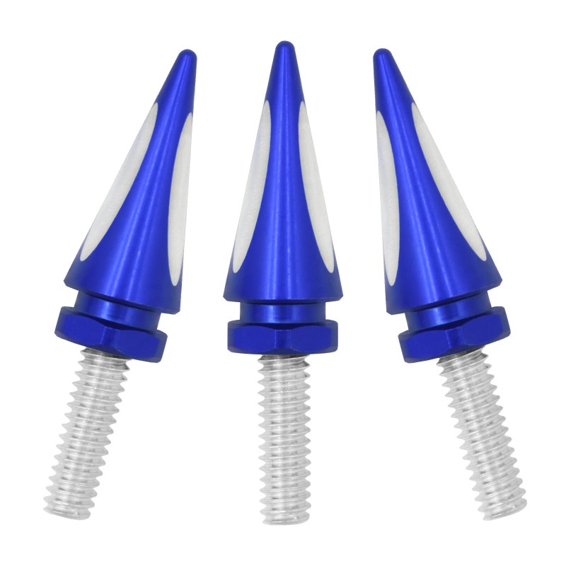 HDBUBALUS Blue Spike Wind Screen Windshield Bolts For Harley 96-2013