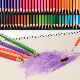 TOOLSTAR Colored Pencils, Soft Wax-Based Cores Watercolour Pencils Colouring Pencils Set for Drawing Art, Sketching, Shading & Coloring in Tin Box (Set of 48)