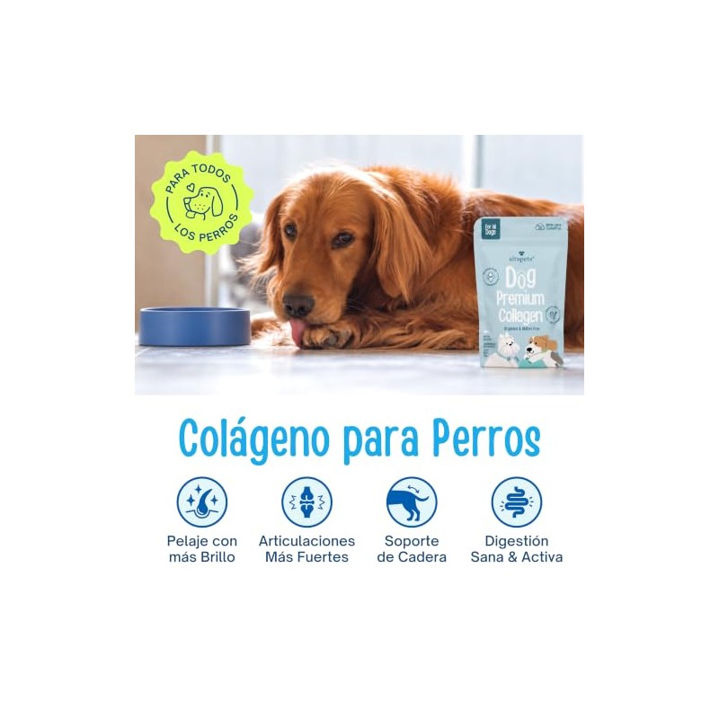 Altapets Colágeno para Perros - Premium Mobility Perro, Orgánico -