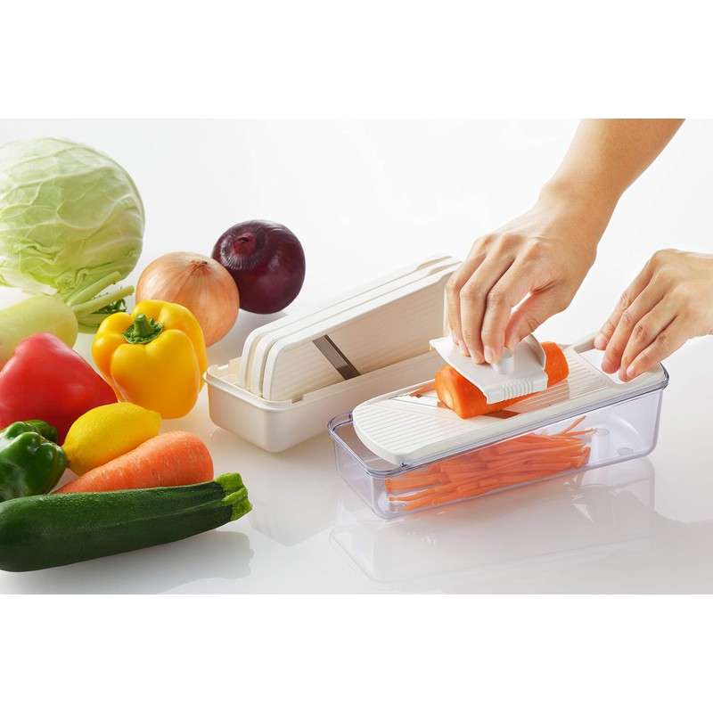 Yoshikawa SJ2955 Cookware Set, Slicer, Slicer, Julienne, Grater, Made in