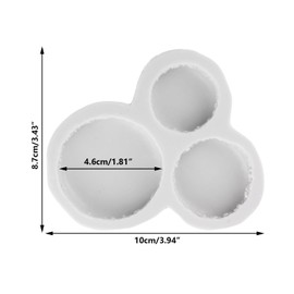 MINFEIDMS 3D Macaron Hamburger Silicone Fondant Molds For Cupcake Topper Candy Chocolate Gum Paste Polymer Clay Set Of 1