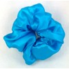 Turquoise Silk Charmeuse Scrunchy - Made in the USA