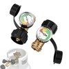 WADEO Propane Tank Gauge with Leak Detector 2Pack, Universal Level