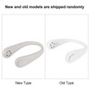 White Adjustable Hanging Neck Electric Fan Bladeless Portable USB Charging