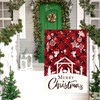 Merry Christmas Garden Flag, 12x18 Inch Christmas Nativity Scene Double
