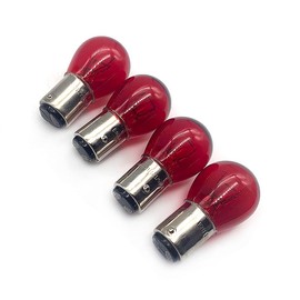 Zoucsj 4Pcs 1157 12v Light Bulb Auto Car Brake Stop Signal Turn Tail Lamp S8 Lot (Red)