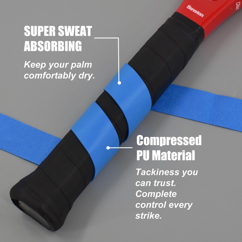 Senston 3/5 Pack PU Racquet Grip Tennis/Badminton/Squash Anti Slip Super