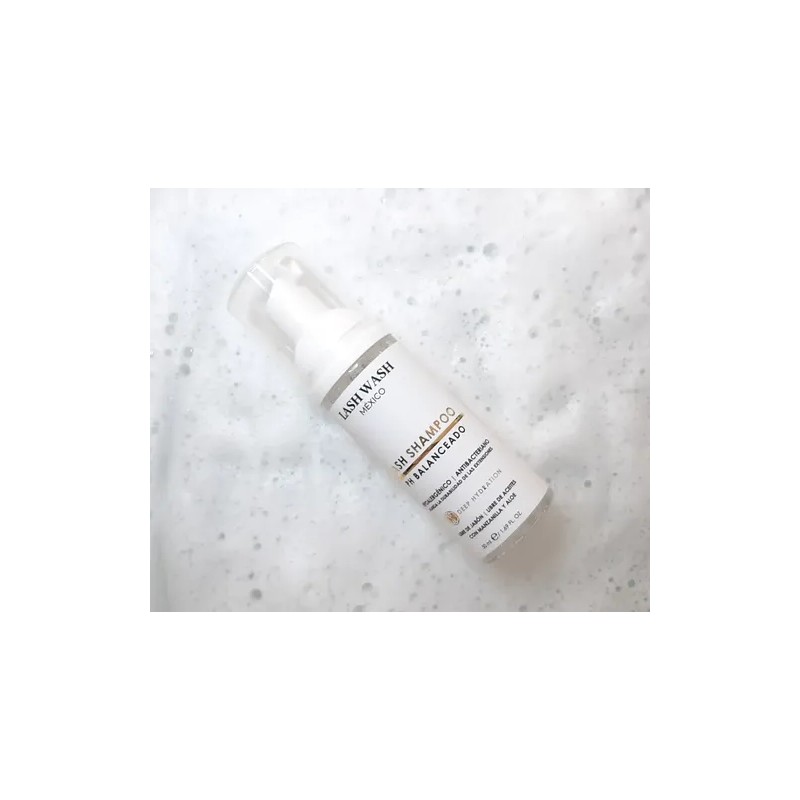 Lash Shampoo 50ml Hipoalergénico Con Aloe Limpieza Pestañas