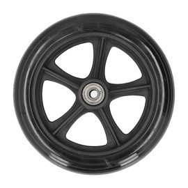 Wheelchair Wheel Replacement 16cm PU Walker Caster Accessory with Ball Bearing Black