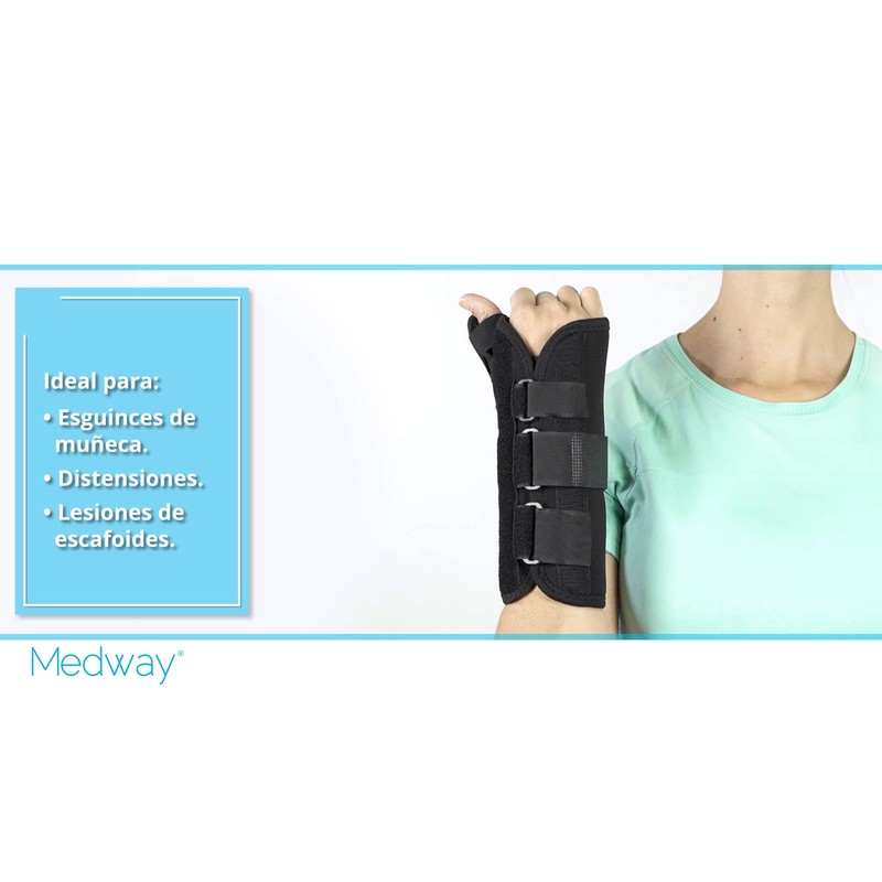 MEDWAY | Férula para muñeca con Pulgar en Abducción Universal