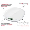 TERRAILLON Electronic Kitchen Scales - Tare Liquid Conversion, Integrated Handle,