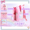 pisyae Girls Backpack,Rainbow Backpack for Girls-Kawaii Pink School Bookbag, Lightweight
