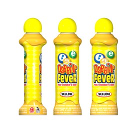 Dabbin' Fever Bingo Daubers One Dozen 3 Ounce Ink Dabbers (Yellow)